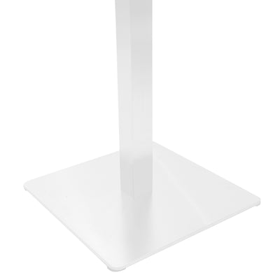 Masă bar cu bază metalică, Stofan, metal, alb-negru, 45x45x108 cm, detaliu produs