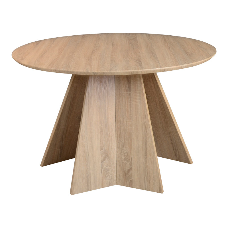 Masa rotunda cu functie extensibila Bibble, Nuc, 120x76 cm - Natur