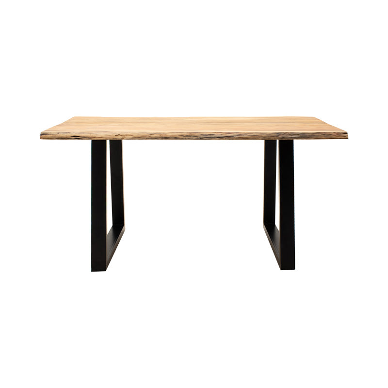 Masa Boho Miles, Lemn de salcam grosime 3 cm, Natural, 140x80x76 cm - Natur