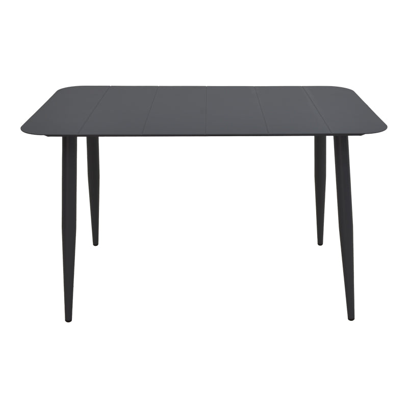 Masă de aluminiu Vista, Negru, 150x80x72 cm - Negru