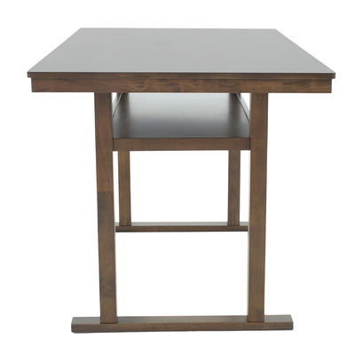 Masa de bar Tenor lemn Natural cauciuc, nuc, 150x90x91 cm, perspectiva suplimentara