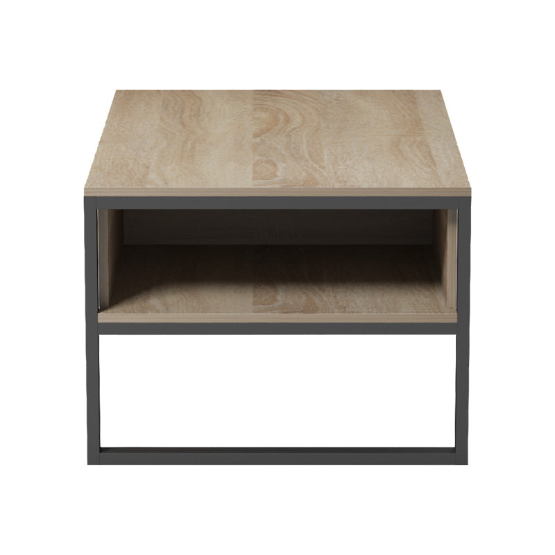 Masa de cafea Bendon, Pal melaminat si metal, 100x60x45 cm - Sonoma-Negru