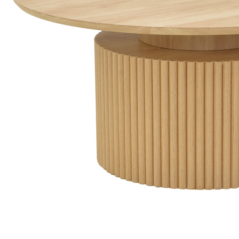 Masuta de cafea Opols, MDF, D90x42 cm - Natur