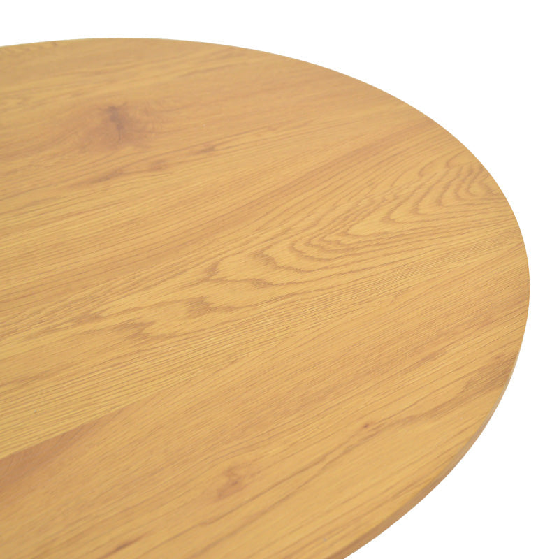 Masuta de cafea Dovel, MDF si metal, D70x45 cm - Sonoma-Negru