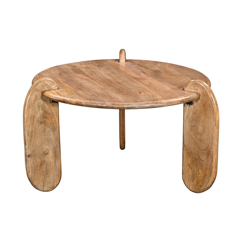 Masa de cafea Earten, Lemn de Acacia, Natur, 80x40 cm