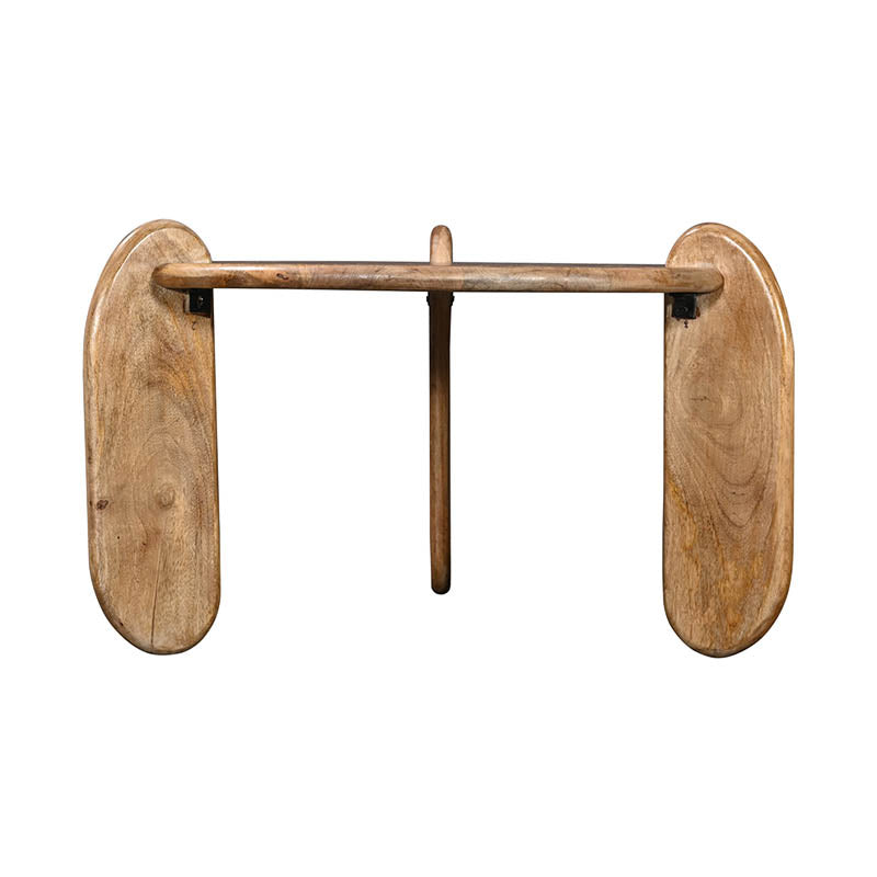 Masa de cafea Earten, Lemn de Acacia, Natur, 80x40 cm, perspectiva suplimentara