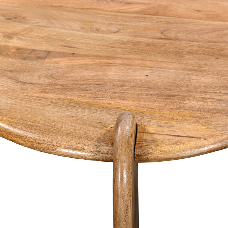 Masa de cafea Earten, Lemn de Acacia, Natur, 80x40 cm