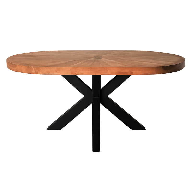 Masa de cafea, Fardy, lemn masiv de acacia, Negru, 120x60x45 cm