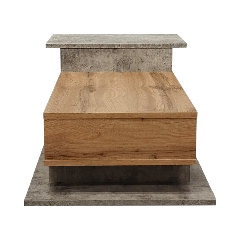 Masuta de cafea Nuvele, Pal melaminat, 90x50x35 cm - Ciment-Sonoma