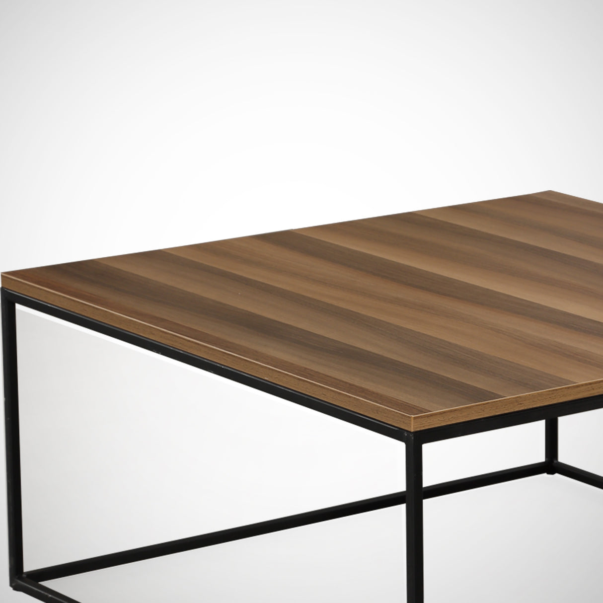 Masă de cafea Poli Comforty, stejar - nuc, 75x75x43 cm - Walnut