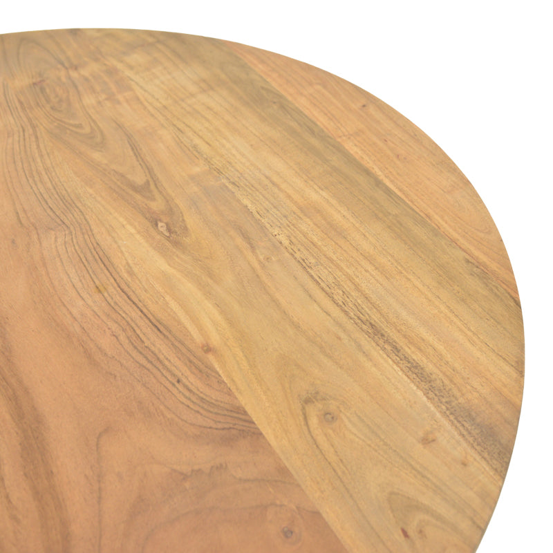Masa de cafea Radiane Solid, design natural, lemn de acacia, 80x40 cm - Natur