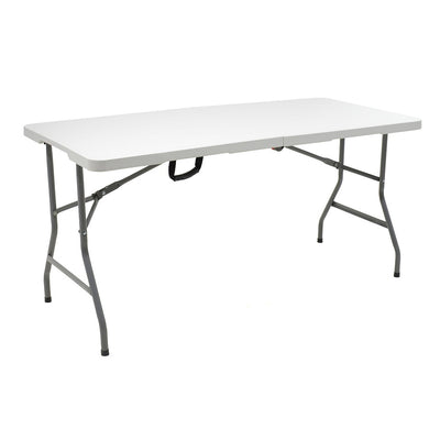 mobilier de gradina Masa de camping pliabila comerciala Rodeo rama metalica Alb 152x60x74cm