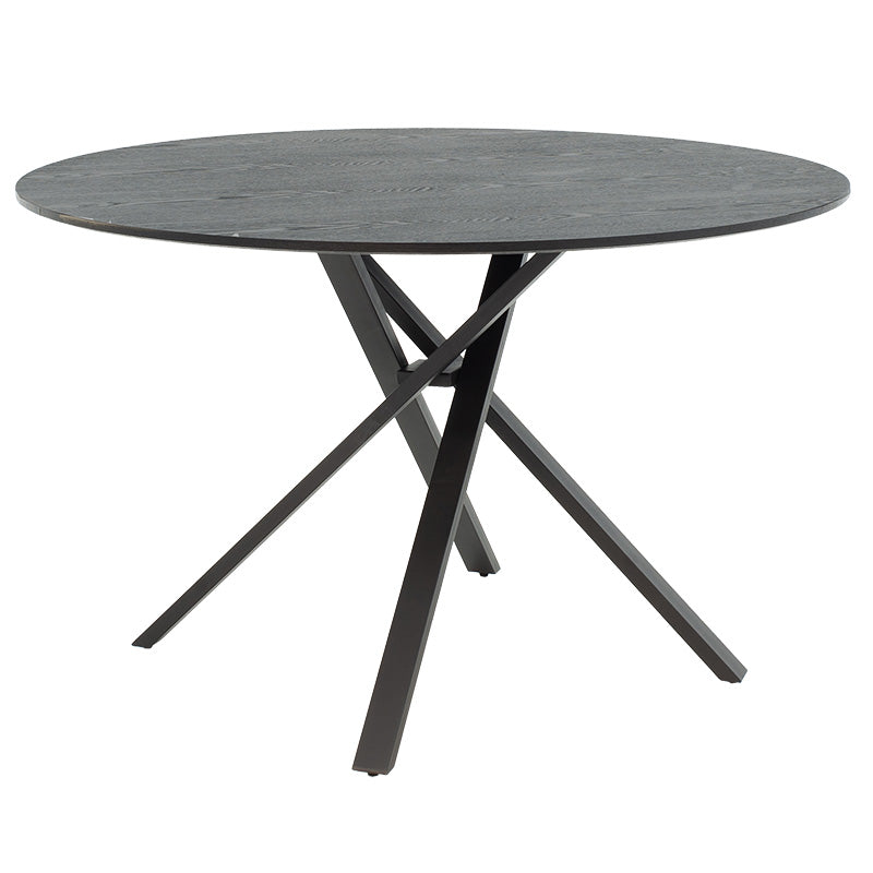 Masa de cina Cerco, negru, D120x75 cm - Negru