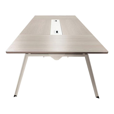 Masa de conferinta Armadi, Gri-Alb, 240x120x75 cm, perspectiva suplimentara