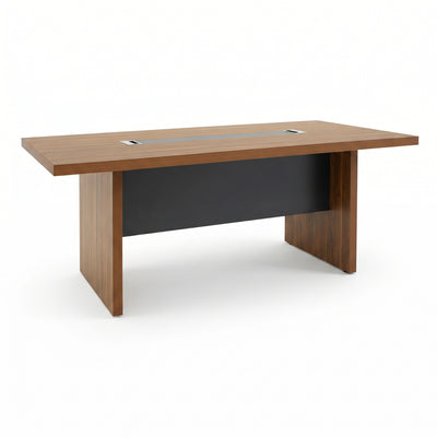 birou modern Masa de conferinta Oscar 5cm nuc - antracit 200x100x76cm