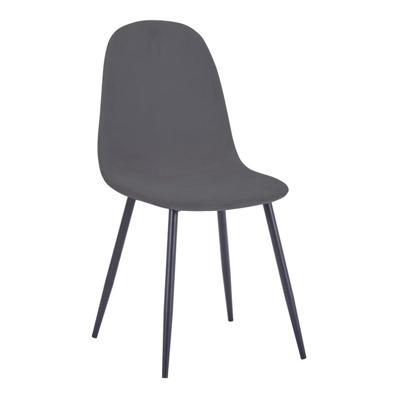 Masa de dining cu scaune Bella-Balou, set 5 piese, /velur, culori, negru-antracit, 120x73 cm
