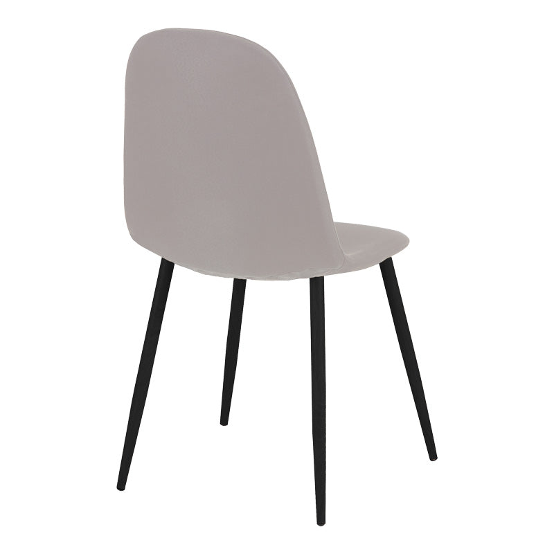 Masa de dining set 5 piese Bella-Balou, Negru-Gri, 120x73 cm