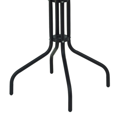Masa de dining Vergo-Obbi din metal, negru, D60x70 cm, foto produs 7