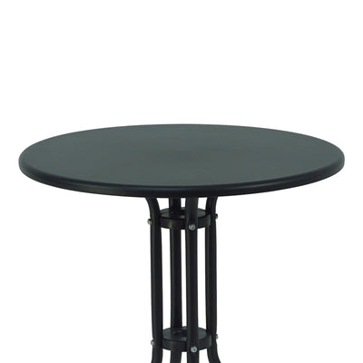 Masa de dining Vergo-Tade metalica, neagra, D60x70 cm, foto produs 6