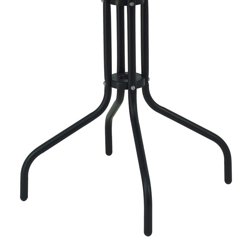 Masa de dining Vergo-Tade metalica, neagra, D60x70 cm, foto produs 7