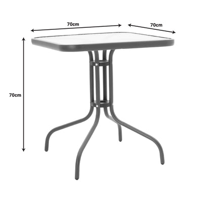 Masa de dining Watson-Lindaria, metal antracit-sticla, 70x70x70 cm, foto produs 9