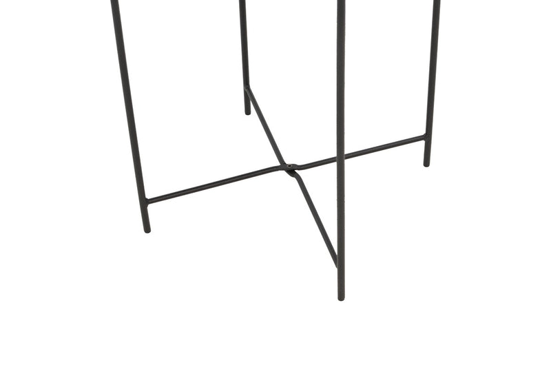 Masa de gradina Caius, Negru, 46x46x52 cm, imagine suplimentara