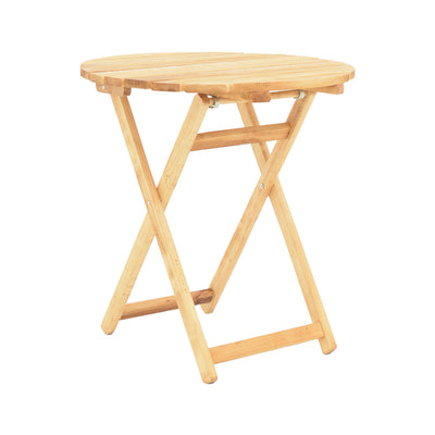 mobilier de gradina Masa de gradina Letna din lemn de fag solid Natural 60x60x74 cm