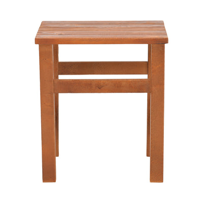 Masa de gradina Summrine de plaja din lemn de fag solid, nuc, 40x40x45 cm, imagine suplimentara