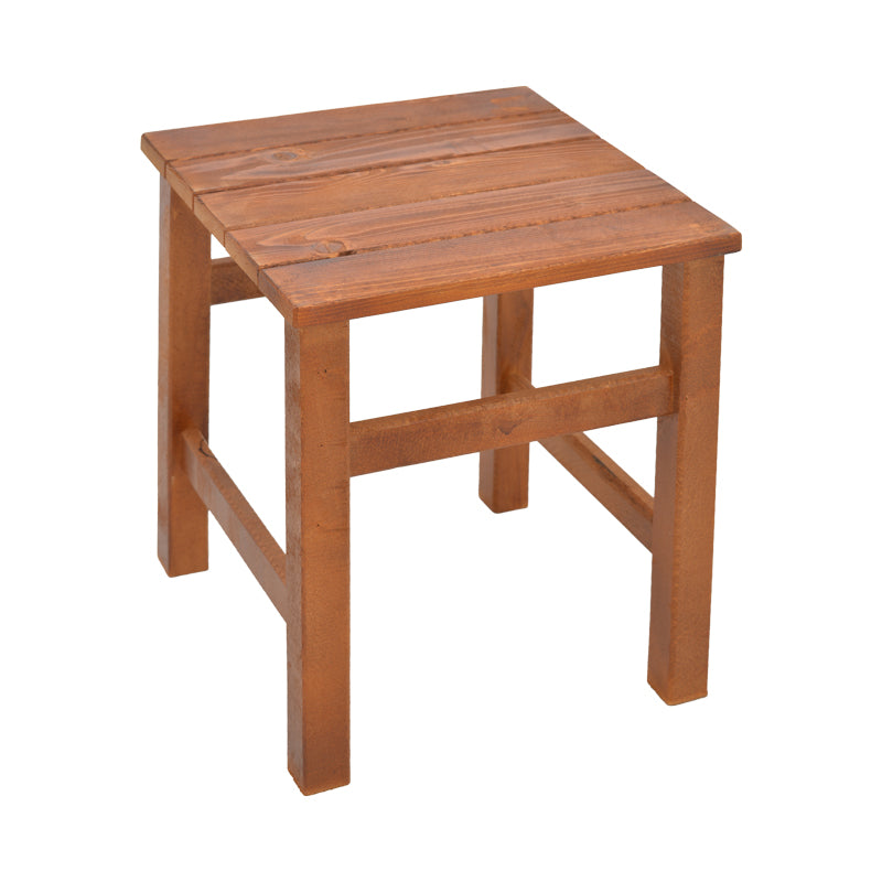 Masa de gradina Summrine de plaja din lemn de fag solid, nuc, 40x40x45 cm, detaliu produs
