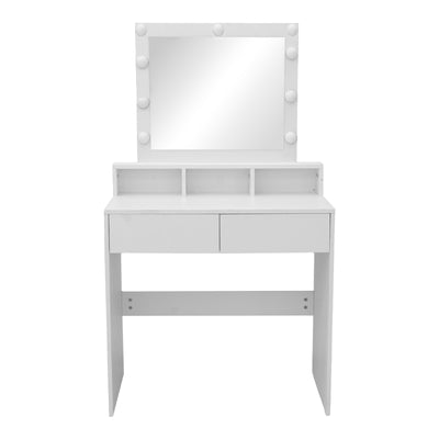Masa de machiaj Virna, MDF, Alb, 80x40x145 cm, imagine produs 4