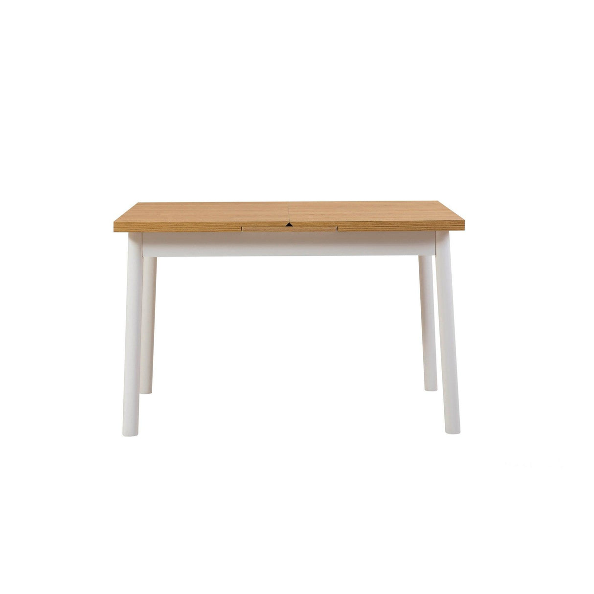 Masa de sufragerie extensibila Oliver Open - Karina Extendable Dining Table 1, Alb, 75x75x153 cm