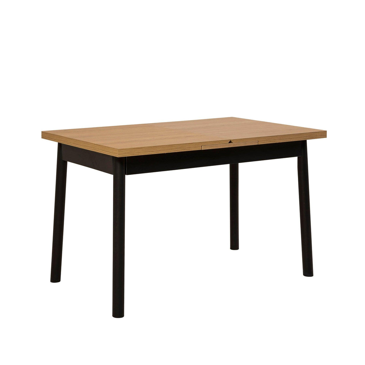 Masa de sufragerie extensibila Oliver Open - Karina Extendable Dining Table 2, Negru, 75x75x153 cm