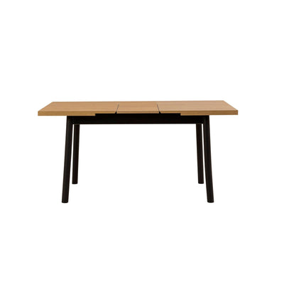 Masa de sufragerie extensibila Oliver Open - Karina Extendable Dining Table 2, Negru, 75x75x153 cm