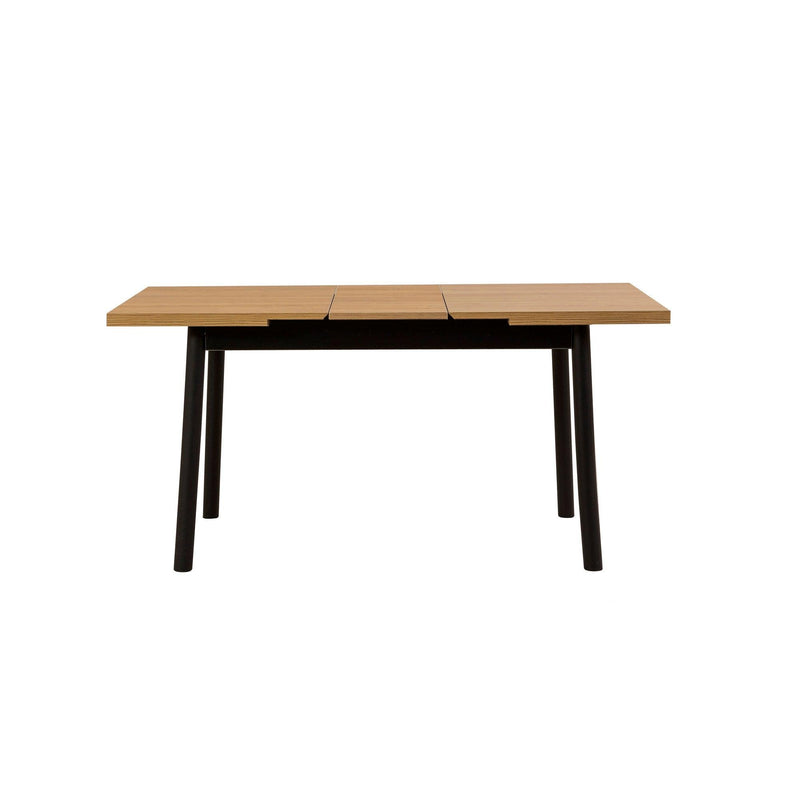 Masa de sufragerie extensibila Oliver Open - Karina Extendable Dining Table 2, Negru, 75x75x153 cm