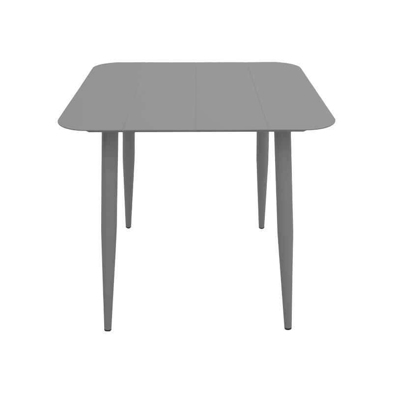 Masă din aluminiu Vista, Negru, 80x80x72 cm - Antracit