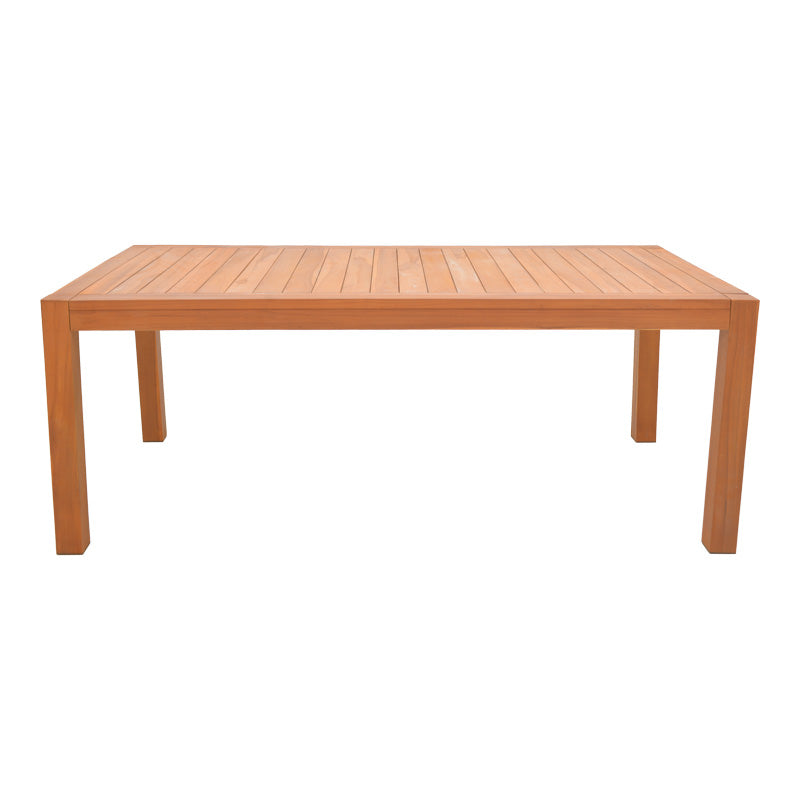 Masa din lemn de tec Vocaly, Natural, 200x100x75 cm, imagine suplimentara