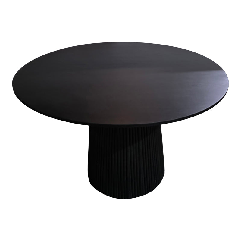 Masa din lemn masiv Canicule, Negru, Acacia, 120x75 cm., .