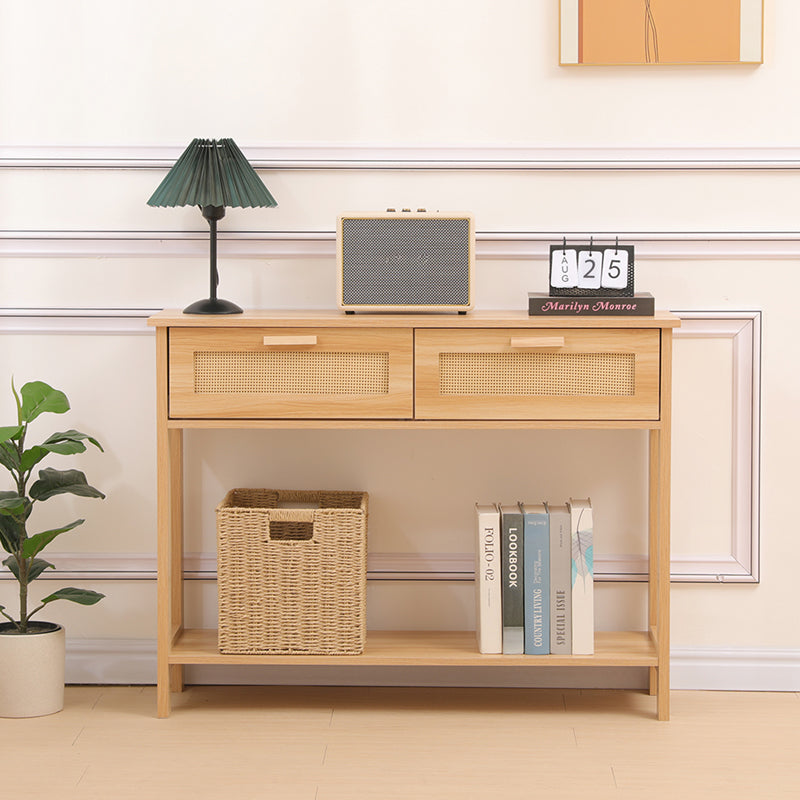 Masa dining Alenda, MDF, Natural, 100x30x76 cm
