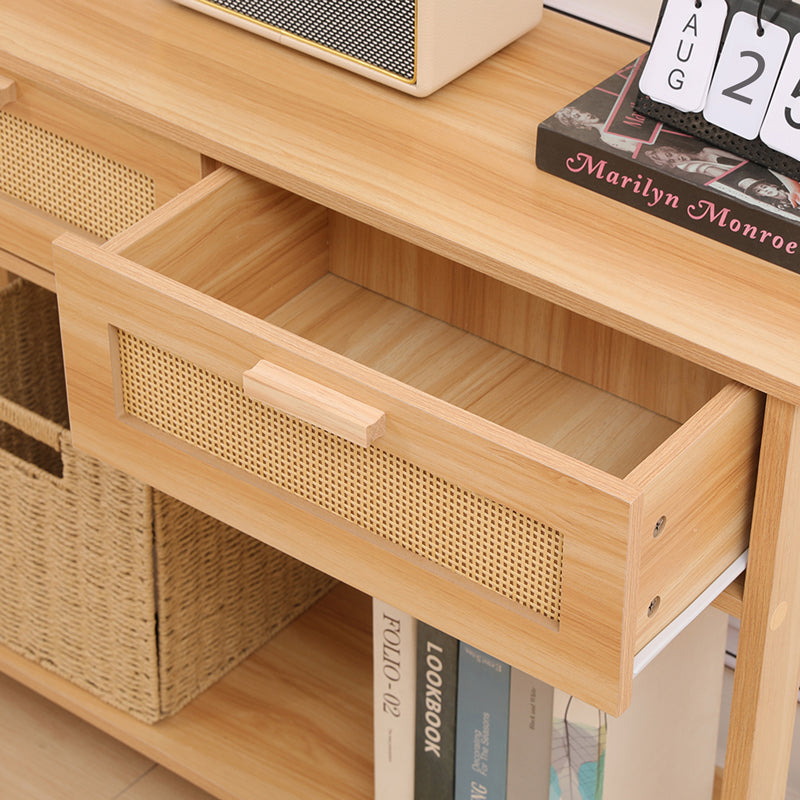 Masa dining Alenda, MDF, Natural, 100x30x76 cm