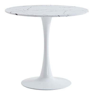 Masa dining Balou II, Alb, 80x80x75 cm