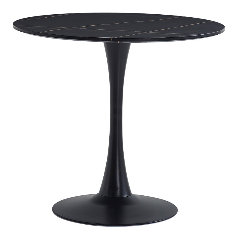 Masa dining Balou II, Negru, 80x80x75 cm