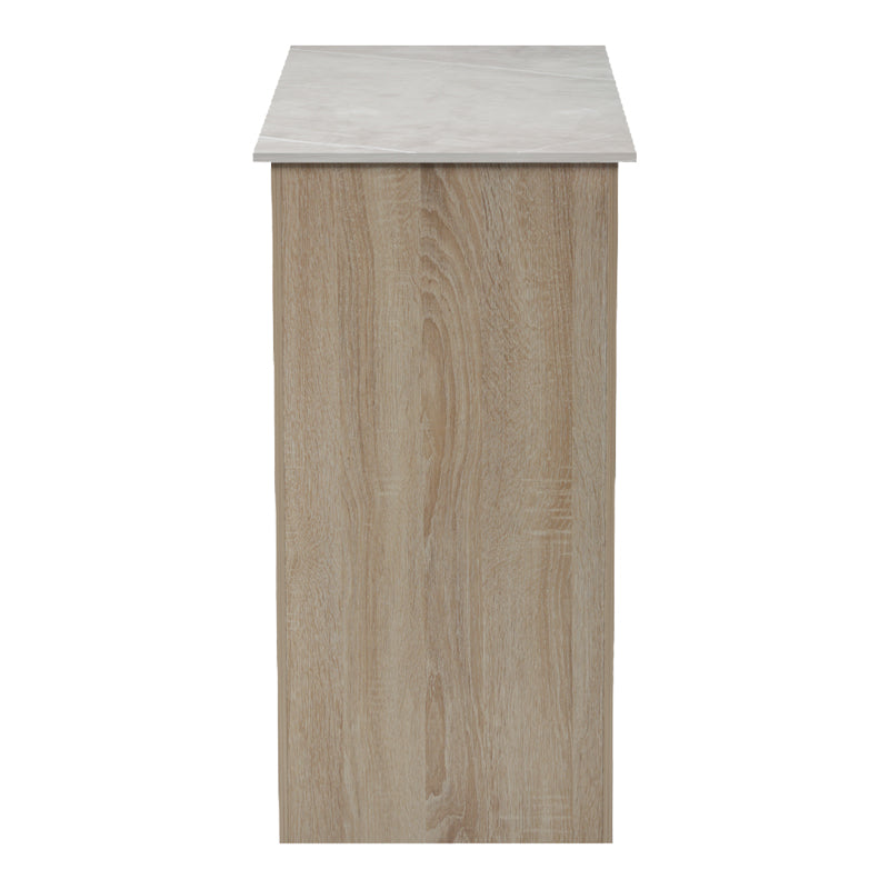 Masa dining Bar table Riff, Aspect marmura, 120x55x105 cm - Sonoma
