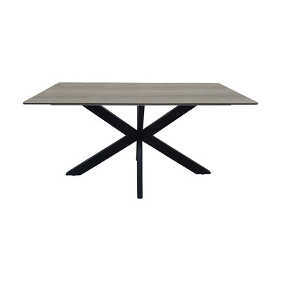 Masa dining Bethan, Metal, Sonoma, 160x80x75 cm, imagine ambient