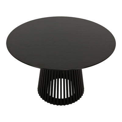 Masă dining Domonic, negru, 120x75 cm, detaliu produs