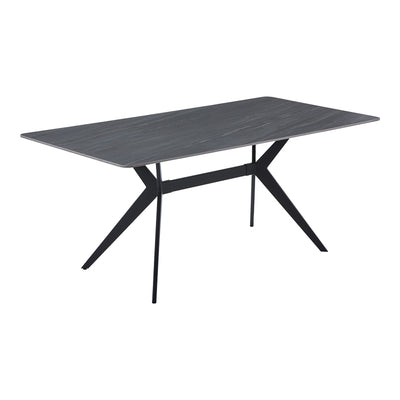 Masa dining Olivet, Aspect marmura, Marmura, 180x90x76 cm