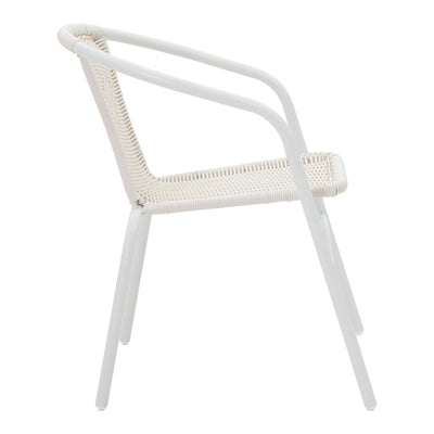 Masa dining Watson-Obbi, Alb, 70x70x70 cm, perspectiva suplimentara
