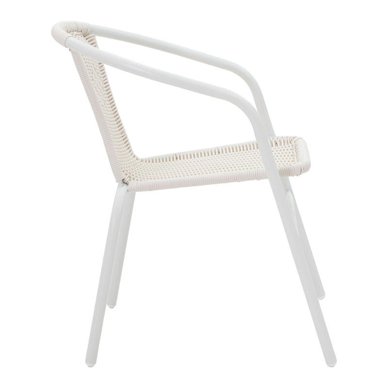 Masa dining Watson-Obbi, Alb, 70x70x70 cm, perspectiva suplimentara