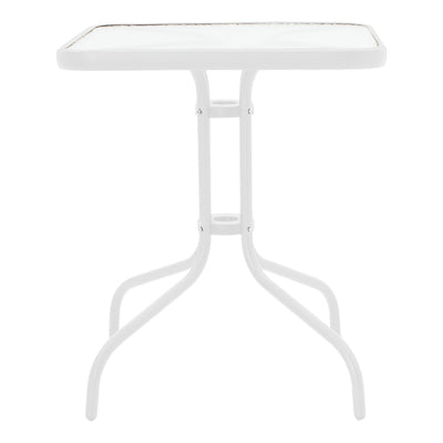 Masa dining Watson-Obbi, Alb, 70x70x70 cm, foto produs 6