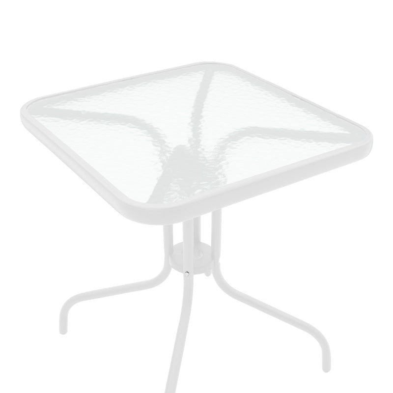 Masa dining Watson-Obbi, Alb, 70x70x70 cm, foto produs 7