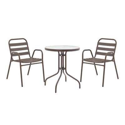 mobilier de gradina Masa dining Watson-Sussie, Maro, 60x60x70 cm